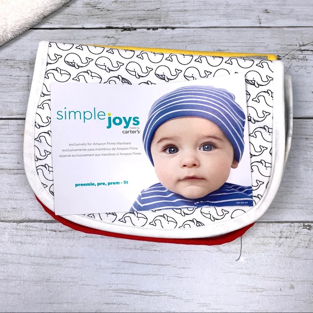 NEW Simple Joys by Carter's Baby Feeder Bibs 7